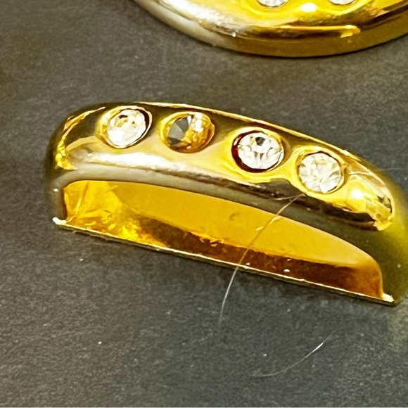 Leopard Panther Rhinestone Gold Pushback Concho Hardware Button Crafts Bling 5x - Picture 5 of 13